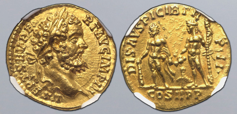 Septimius Severus AV Aureus. Rome, AD 194. L • SEPT • SEV • PERT • AVG IMP III, ...