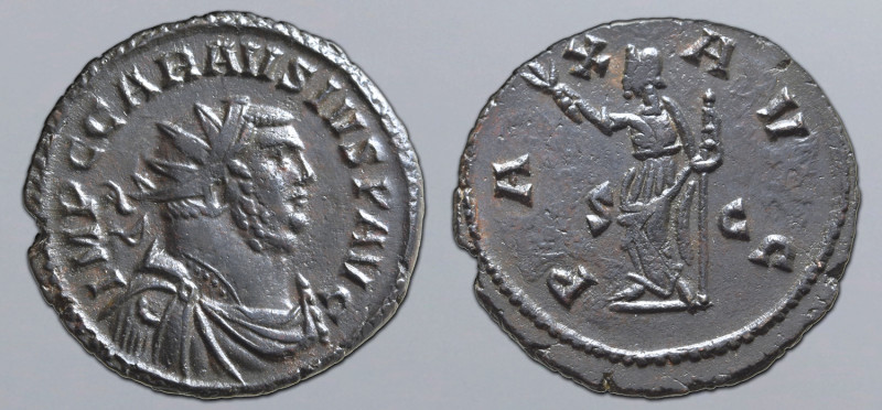 Carausius BI Radiate. Uncertain mint (London?), AD 290-293. IMP C CARAVSIVS P AV...