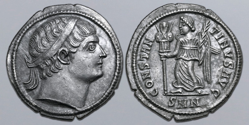 Constantine I 'the Great' AR Siliqua. Nicomedia, AD 326-327. Diademed head to ri...