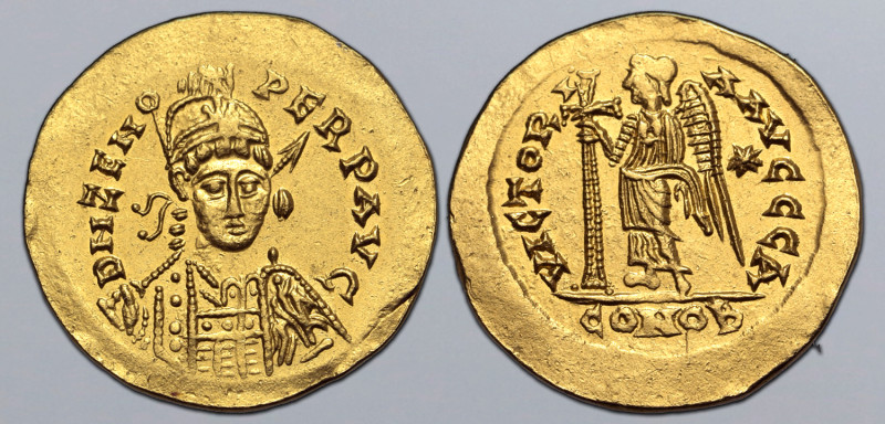 Pseudo-Imperial, Odovacar (Odoacer) AV Solidus. In the name of Zeno. Rome, AD 47...