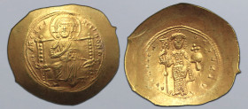 Constantine X Ducas AV Histamenon Nomisma. Constantinople, AD 1059-1067. ⧾ IҺS IXS RЄX RЄςNANTҺIM, Christ seated facing on throne with upright arms, w...