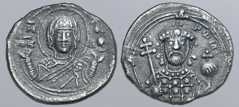 Romanus IV AR 1/3 Miliaresion. Constantinople, AD 1068-1071. Facing bust of Virg...