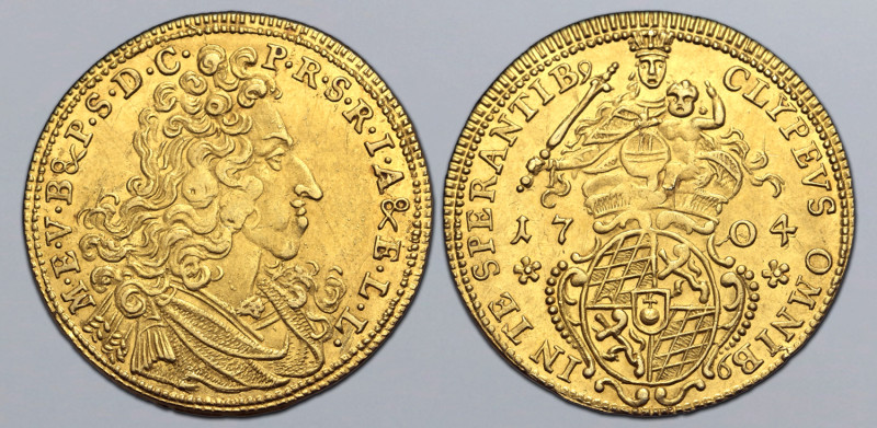 German States, Bayern (Bavaria, Electorate). Maximilian II Emanuel AV Goldgulden...