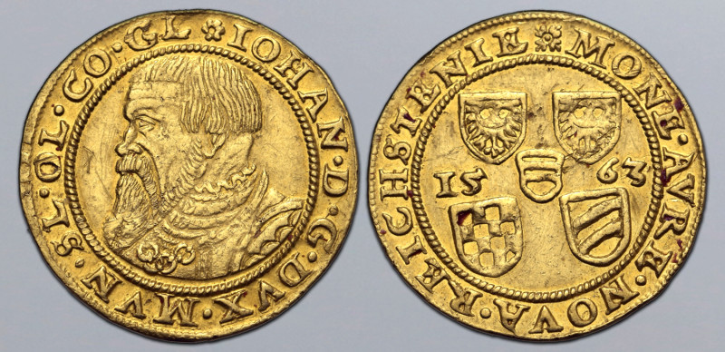 German States, Münsterberg-Oels (Duchy). Johann AV Ducat. Reichenstein (Złoty St...