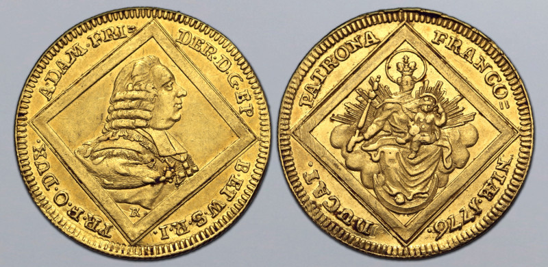 German States, Würzburg (Bishopric). Adam Friedrich von Seinsheim AV Ducat. 1776...