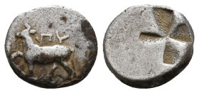 THRACE, Byzantion. (Circa 340-320 BC). AR Hemidrachm. 2.43g 13.1m
