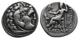 KINGS OF THRACE, Lysimachos. (Circa 305-281 BC.) AR Drachm. 4.31g 17.4m