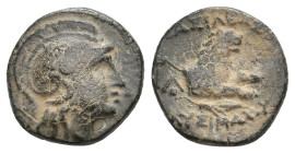 KINGS OF THRACE, Lysimacheia. Lysimachos (305-281 BC). AE 2.26g 14.1m