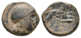 KINGS OF THRACE, Lysimacheia. Lysimachos (305-281 BC). AE. 3.9g 16.7m