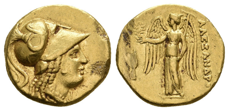 KINGS OF MACEDON, Alexander III 'the Great' (336-323 BC). GOLD Stater. Uncertain...