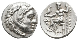 KINGS OF MACEDON, Alexander III 'the Great' (336-323 BC). AR Drachm. 4.27g 18.1m