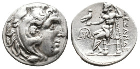 KINGS OF MACEDON, Alexander III 'the Great' (336-323 BC). AR Drachm. 3.47g 16.90m