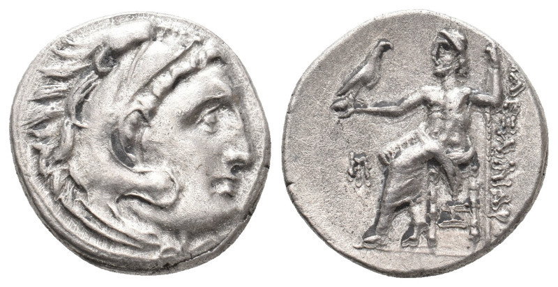 KINGS OF MACEDON, Alexander III 'the Great' (336-323 BC). AR Drachm. 4.18g 18.50...