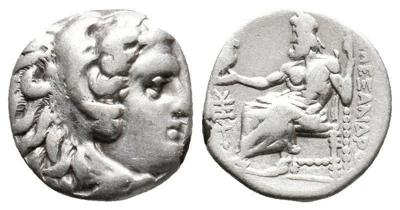 KINGS OF MACEDON, Alexander III 'the Great' (336-323 BC). AR Drachm. 4.21g 15.90...
