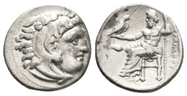 KINGS OF MACEDON, Alexander III 'the Great' (336-323 BC). AR Drachm. 4.07g 16.8m