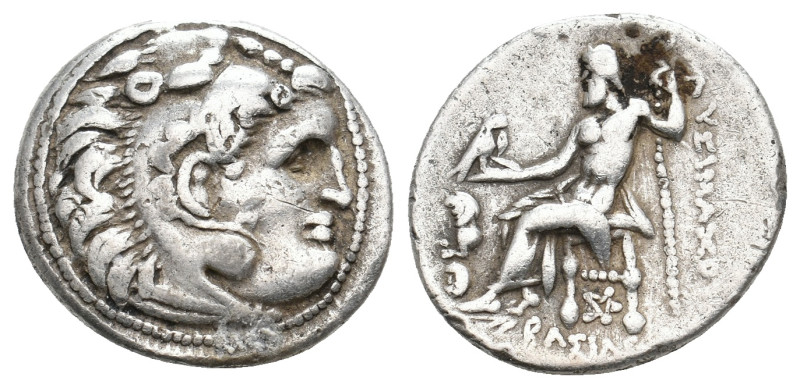 KINGS OF THRACE, Lysimachos. (Circa 305-281 BC.) AR Drachm. 4.12g 18.8m
