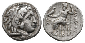 KINGS OF MACEDON, Philip III Arrhidaios. (323-317 BC). AR Drachm. 4.15g 17.3m