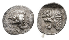 MYSIA, Kyzikos. (450-400 BC). AR Hemiobol. 0.39g 9.4m