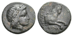IONIA, Kolophon.(Circa 3rd century BC). AE. 2.20g 14m