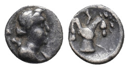 IONIA, Ephesos. (Circa 250-200 BC) AR Obol. 0.45g 8.1m