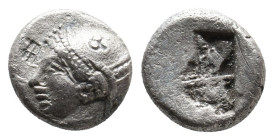 IONIA, Phokaia. (Circa 521-478 BC). AR Diobol. 1.31g 9.70m