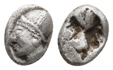 IONIA, Phokaia. (Circa 521-478 BC). AR Diobol. 1.23g 9.4m