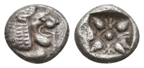 IONIA, Miletos. (Late 6th-early 5th centuries BC). AR Obol or Hemihekte. 1.14g 9.4m