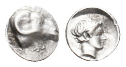 CARIA, Kasolaba. (4th century BC). AR Hemiobol. 0.35g 6.8m