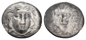 CARIA, Rhodes. (Circa 330-305 BC). AR Drachm. 2.16g 15.7m