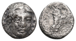 CARIA, Maussolos. (Circa 377-352 BC) AR Drachm. 2.96g 13.2m
