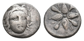 CARIA, Hidrieus. (351-344 BC) AR Obol. 0.83g 9.5m