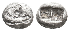 KINGS OF LYDIA, Kroisos (Circa 564/53-550/39 BC) AR 1/6 Stater. 1.67g 10.3m