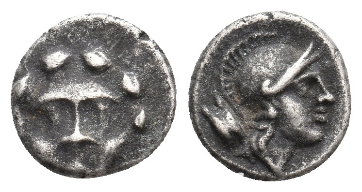 PISIDIA, Selge. (Circa 350-300 BC). AR Obol. 0.97g 9.7m