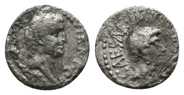 Mark Antony and Octavian (41 BC.) AR Denarius. 3.16g 17.5m