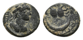 MESOPOTAMIA, Carrhae. Elagabalus (218-222 AD) AE. 2.37g 14.2m
