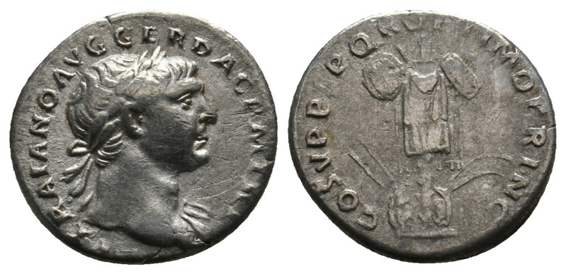 Trajan (98-117 AD) AR Denarius.2.96g 17.8m