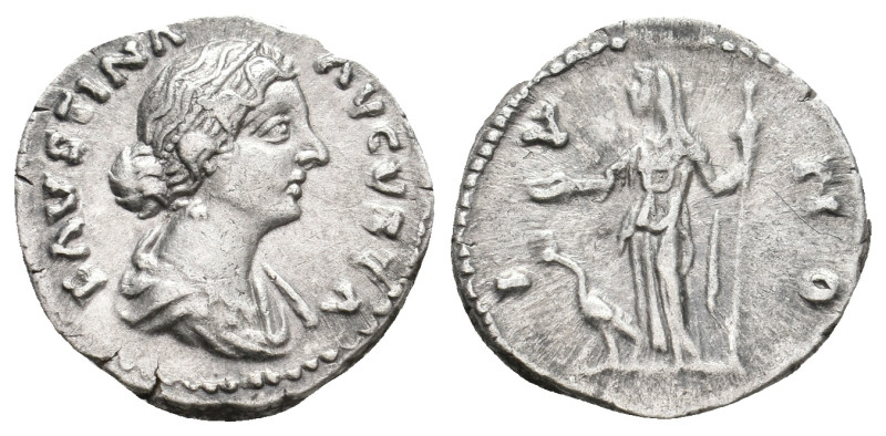 Faustina I (138-140 AD) AR Denarius. 3.05g 18.4m