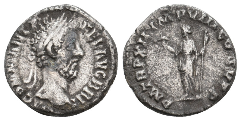 Commodus (177-192 AD) AR Denarius. 3.43g 17.4m