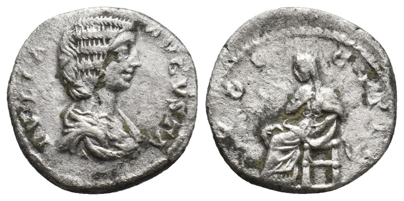 Julia Domna (193-217 AD) AR Denarius. 2.84g 17.4m