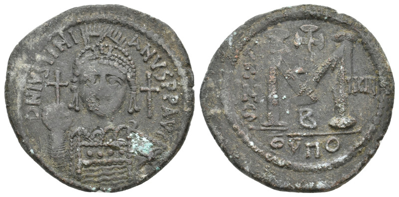 Justinian I (527-565 AD) Constantinople. AE. 21.83g 39.9m