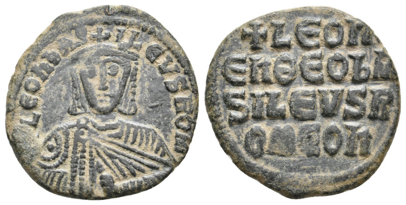 Leo VI (886-912 AD) AE. 6.63g 25.3m