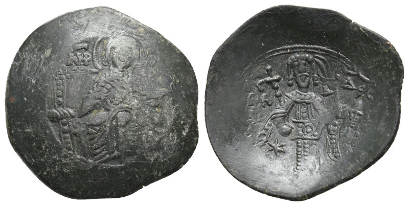 Isaac II Angelus (1185-1195 AD) AE Trachy. 3.84g 26.7m