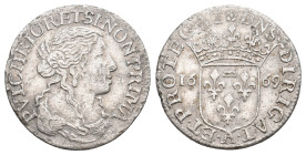 ITALY, Maria Maddalena (1663-1669) AR. Dated 1669. 1,7g 20.2m