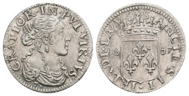 ITALY, Maria Maddalena (1663-1669) AR. Dated 1665. 2.60g 20.7m