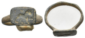 ANCIENT ROMAN BRONZE RING (1ST-5TH CENTURY AD.) 5.48g