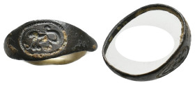 ANCIENT ROMAN BRONZE RING (1ST-5TH CENTURY AD.) 1.01g
