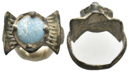 ANCIENT BYZANTINE BRONZE RING (CIRCA 11TH-14TH AD) 4.41g
