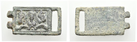 ANCIENT BYZANTINE BRONZE BELT BUCKLE. (8TH – 11TH century AD) 24.22g 55.70m