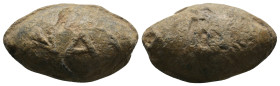 ANCIENT GREEK PB SLING BULLET. (CIRCA 4TH-1ST CENTURY BC).29.83g 28.4m