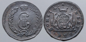 Russia, Empire. Catherine II CU 2 Kopeck. Suzun mint, 1778. Crowned monogram, К-M across lower fields; all within wreath / • СИБИРСКАЯ • МОНЕТА •, two...